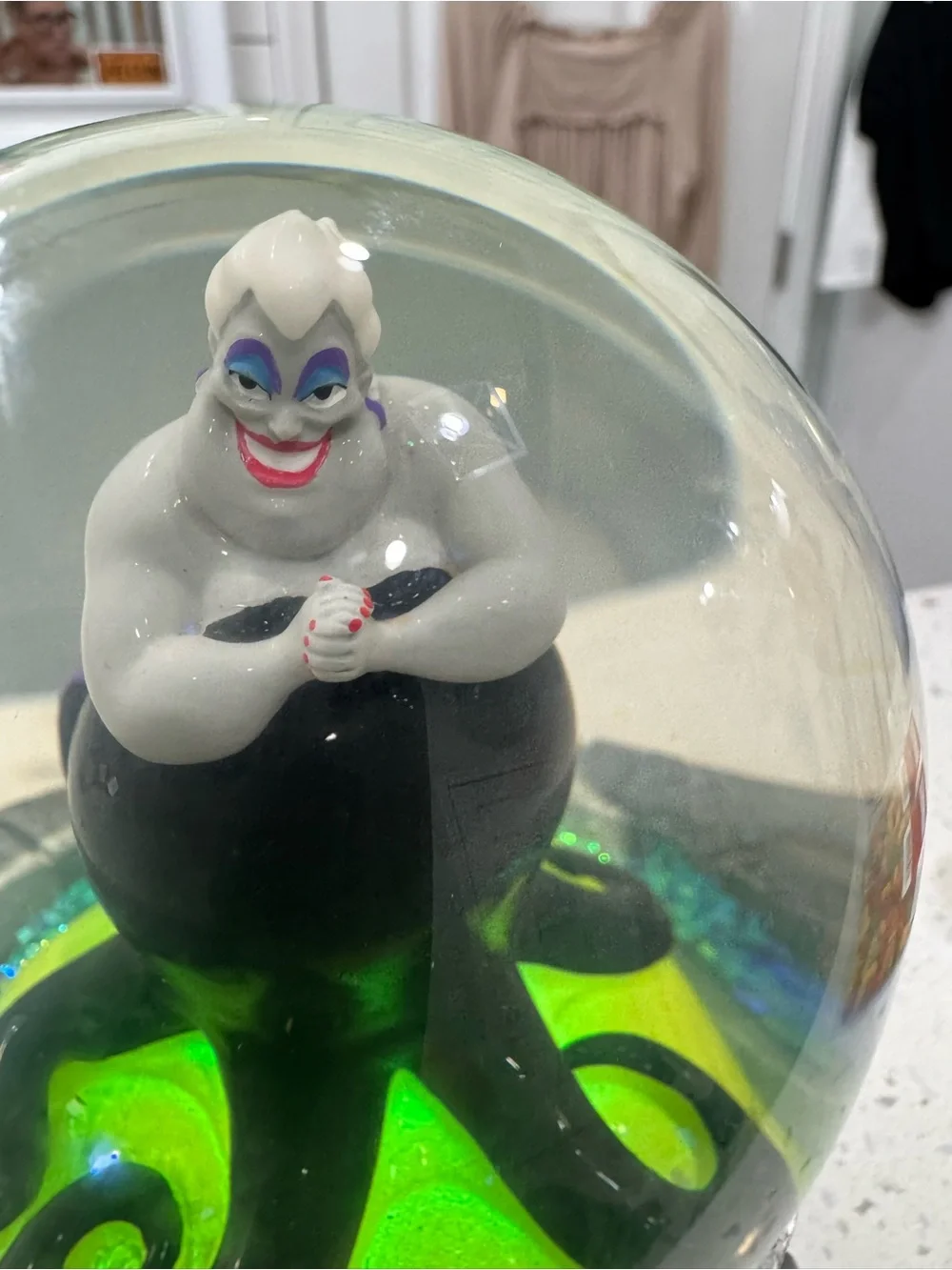 Disney Maleficent & Ursula Snow Globe Figurine - Black, Purple, Green - Picture 10 of 12